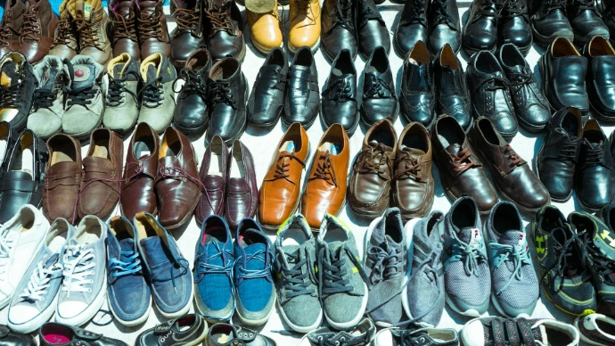assorted-color leather shoe lot